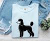 Poodle Dog Shirt Dog Pet Gift Women Vintage Tee Poodle T-Shirt Dog Fan Retro Tshirt Animal Graphic Minimalist Curly Fur Tshirt