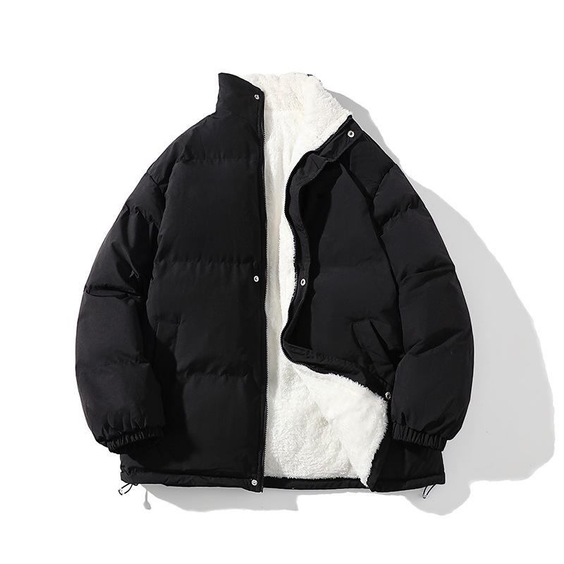 

Стеганая мужская новая зимняя одежда из овечьей шерсти и хлопка с флисом и утолщенными стегаными куртками от бренда Fengchao из Гонконга 3XL чёрный