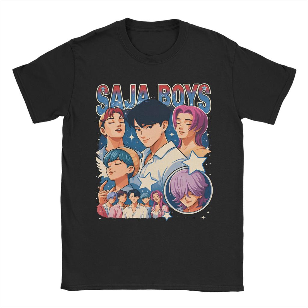 Kpop Demon Hunters Animation T-Shirt Huntrix Saja Jungen Beliebtes T-Shirt Kurzarm Sommer Baumwolle Rundhalsausschnitt 6XL Tees