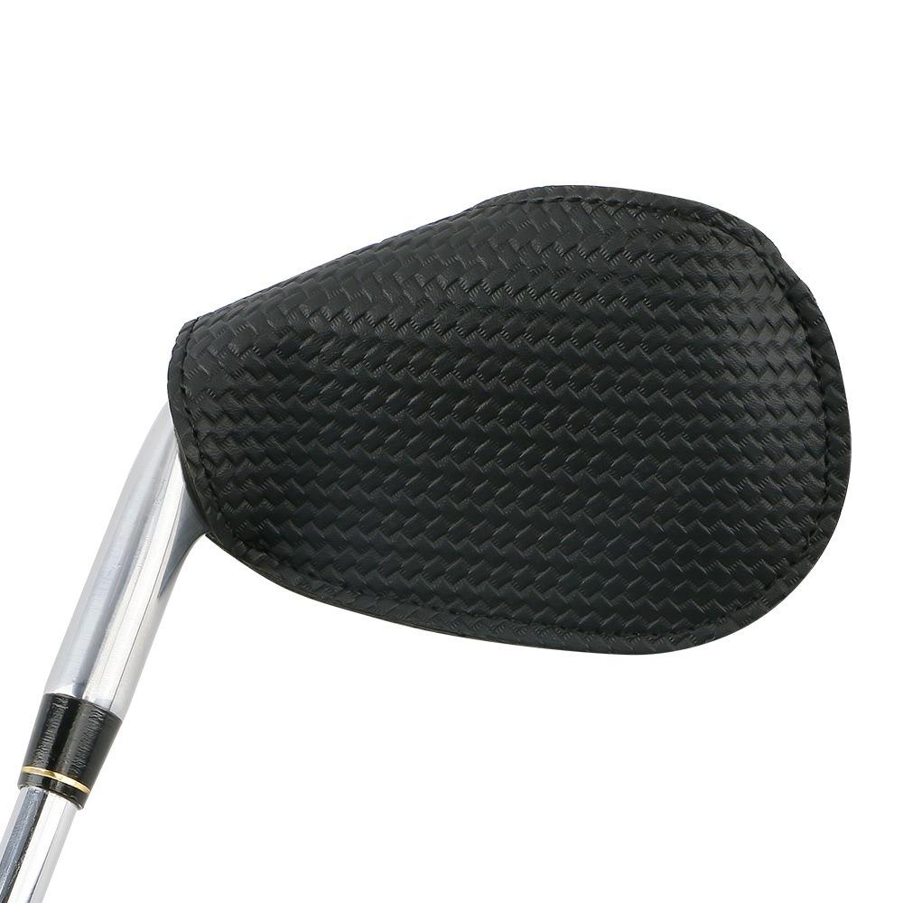 Waterproof Golf Leather Club Cap PU Leather Golf Putter Headcover Golf Iron Head Covers  Golf Club