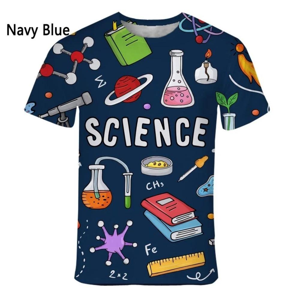 Mode Nieuw Leuk Wiskundige Formule Heren Bedrukt T-shirt Street Fashion Harajuku Grote Maten Ronde Hals Korte Mouw