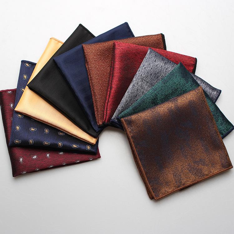 Różnorodność stylów chusteczek kieszonkowych, garnitury męskie, koszule męskie, chusteczki kieszonkowe, wysokiej klasy bankietowe małe kwadratowe chusteczki