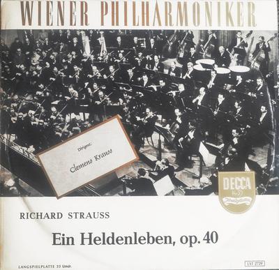 LP Record RICHARD STRAUSS  CLEMENS KRAUSS    Ein Heldenleben LXT2729 Decca Germany Classical Used