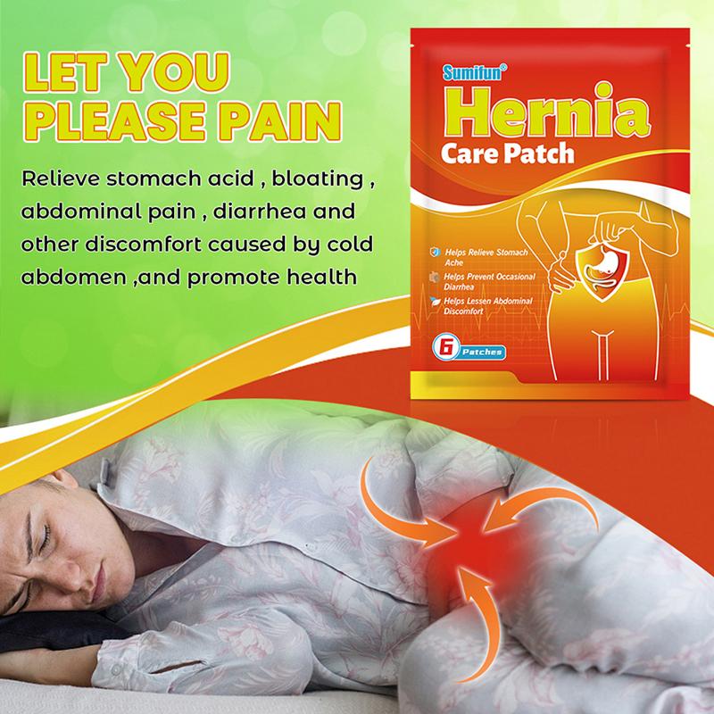 6Pcs Hernia Treatment Stickers Acupoint Stickers Baby Umbilical Hernia Pain Patch Adults Plaster