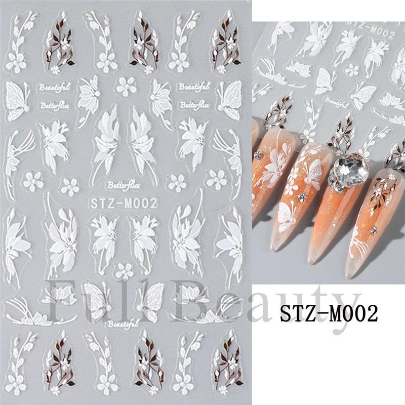 New nail art stickers Halloween micro-engraved love spider web spider skull funny cartoon nail art stickers
