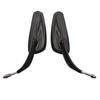 Motorcycle Flaming Chrome/Black Side Mirrors for Harley Davidson Softail Standard FXST Glide Electra Road Custom Dyna