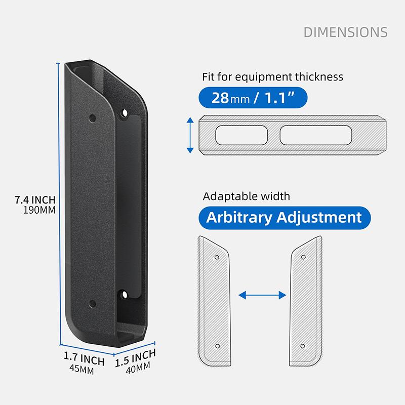 Laptop Mount Holder Under Desk Wall Mounted Organizer Anti Scratch Solution for Study Room Workspace