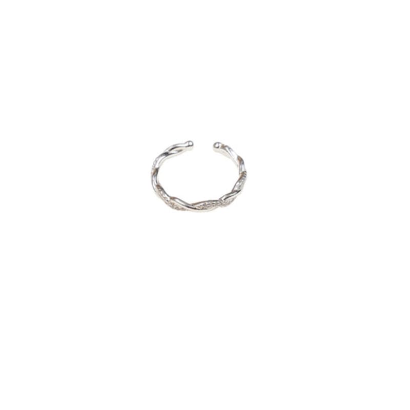 LAYERMOOD [PEARL&DRAPE] Silver925 Twist Thin R