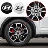 4PCS 56mm Car Styling Wheel Center Hub Caps Rim Cover Badge Emblem Sticker For Hyundai GDi N Line I10 Azera Genesis G70 G80 G90 KK6