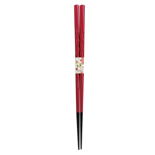 Dishwasher-safe chopsticks with a decorative design and red engraving. Comes with a paulownia wood box and gift wrapping. Perfect for celebrating a 60