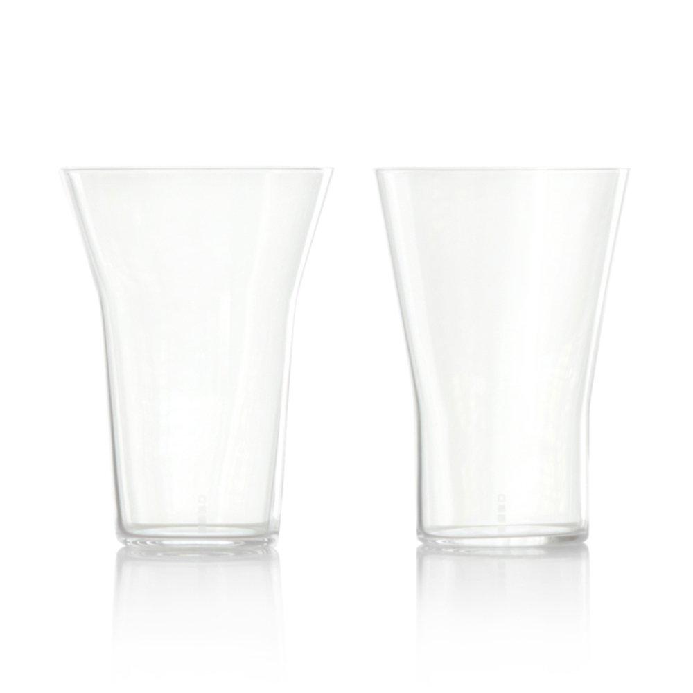 Wired Beans Mizu a pair of clear 340ml perfect for a lifetime of in a gift Glasses, tumblers, companionship, box.