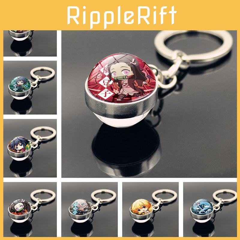 Zinc Alloy Demon Slayer Keychain Pendant Anime Character Collection Gift