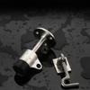 Stainless Steel Door Stopper with Hook Rust Resistant Heavy Duty Mounting Hardware
