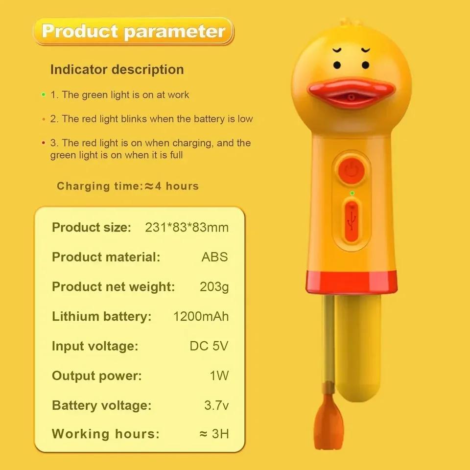 Yellow Duck Automatic Foam Pet Bathing Machine USB Charging Soap Dispenser Easy and Convenient Cleaning Tool for Pet Care