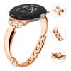 For Google Pixel Watch 3 41mm/Watch 2/Pixel Watch Bling Band D-Shaped Rhinestone Decor Copper Metal Bracelet Watch Strap