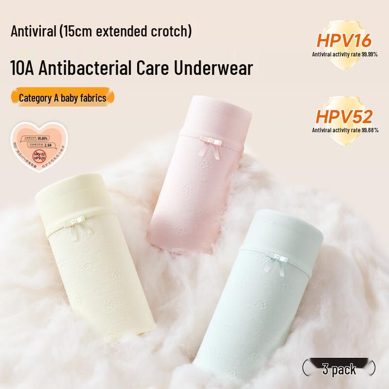 Women's Modal Anti-HPV Antibacterial Seamless Briefs 3-Pack