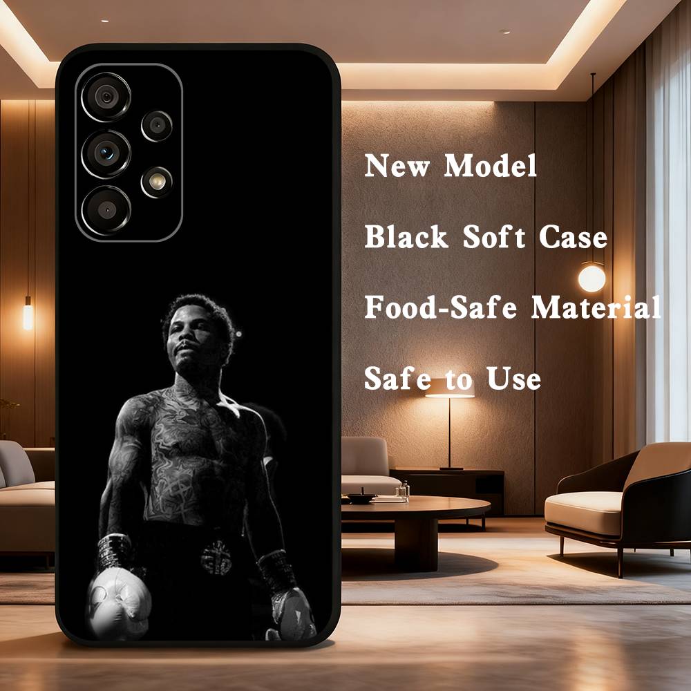 G-Gervonta Boxer D-Davis Phone Case For Samsung Galaxy A73,31,32,72,41,53,52,71,22,5G,Note,J7,8,9 Soft Black Cover