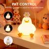 Duck LED Night Light, Art Sculpture Figurine Table Lamp, Indoor Decor Statue Ornament Light, Warm Ambient Lamp, USB Rechargeable Decorative Lamp