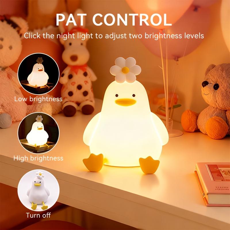 Duck LED Night Light, Art Sculpture Figurine Table Lamp, Indoor Decor Statue Ornament Light, Warm Ambient Lamp, USB Rechargeable Decorative Lamp
