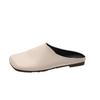 Baotou Half Slippers Lazy Black Korean Version Shoes Spring One Pedal New 2025 Retro Loafer Single Shoes Women