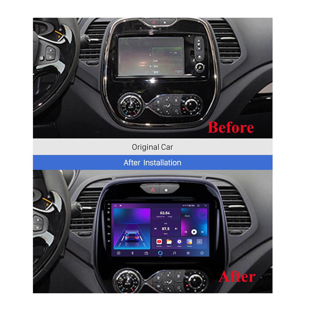 Android Carplay Car Radio For Renault Captur Clio 2011-2018 Multimedia Player Head Unit Stereo GPS Navigation BT WIFI 4+64GB