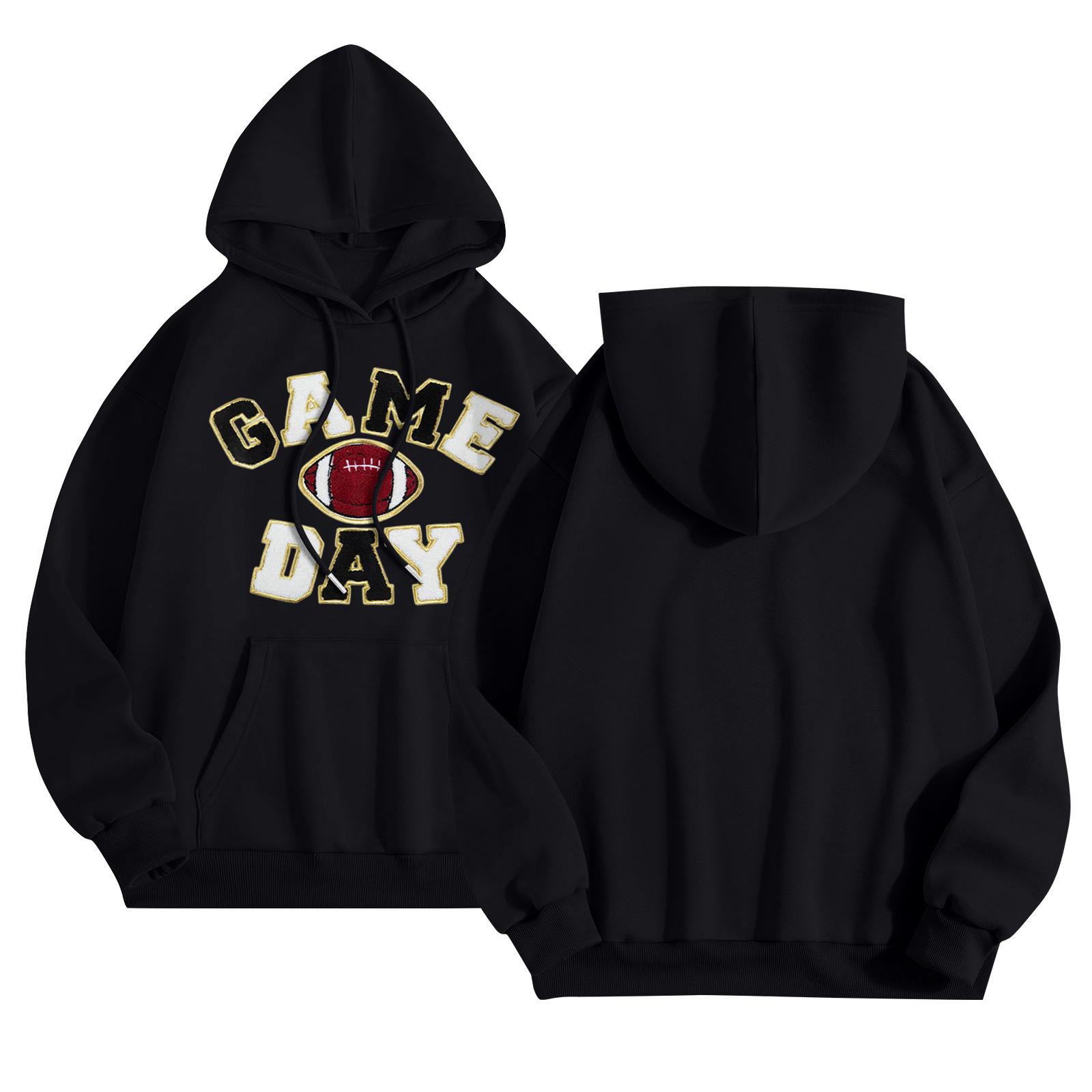 

Женская мода, повседневные универсальные повседневные толстовки, топы с длинными рукавами, толстовки L чёрный