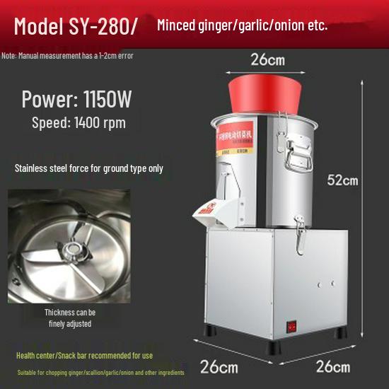 Commercial Electric Vegetable Chopper & Mincer for Chicken Feed and Granular Filling