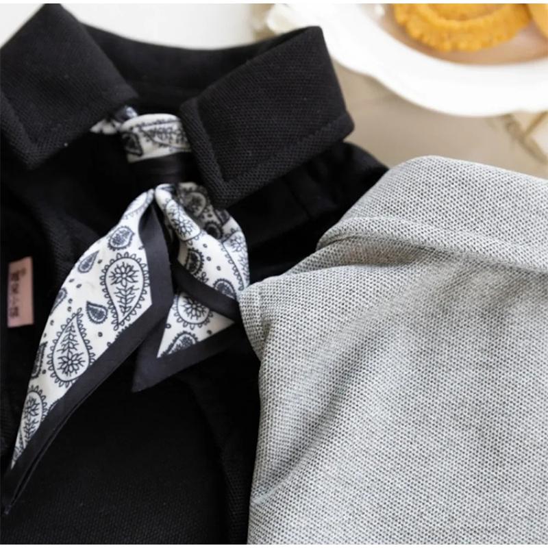 Spring and Autumn Pet Vest Cute Scarf Base Shirt Pet Teddy Solid Color Coat Puppy Clothes Dog Clothes for Small Dogs 2XS - 3XL
