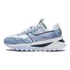 Li Ning Fang Yuan Evo Wear Resistant Height Increasing Low Top Sports Casual Shoes Women Sneakers Blue Gray AGCS164-5