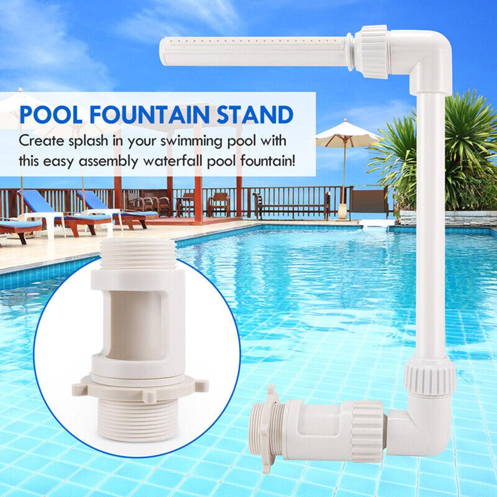Swimming Pool Waterfall Fountain Kit PVC Feature Spray Water Pools Easy Install Adjustable Swimming Sprinklers Pool Accessories