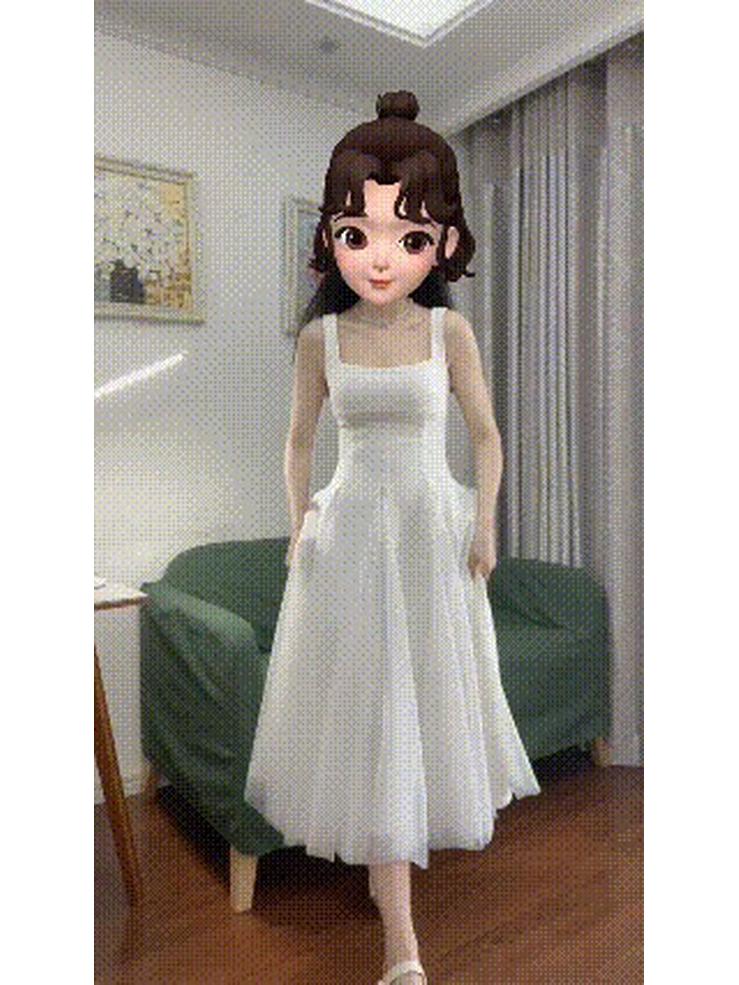 One Moment Waltz White Spaghetti Strap Dress - Women's Mesh Puffy Fairy Long Dress