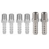 1/4in Stainless Steel BSPT Male Thread Connector Barb Joint Quick Coupling Connector Pipe Fitting Pipe Connector Barb Joint