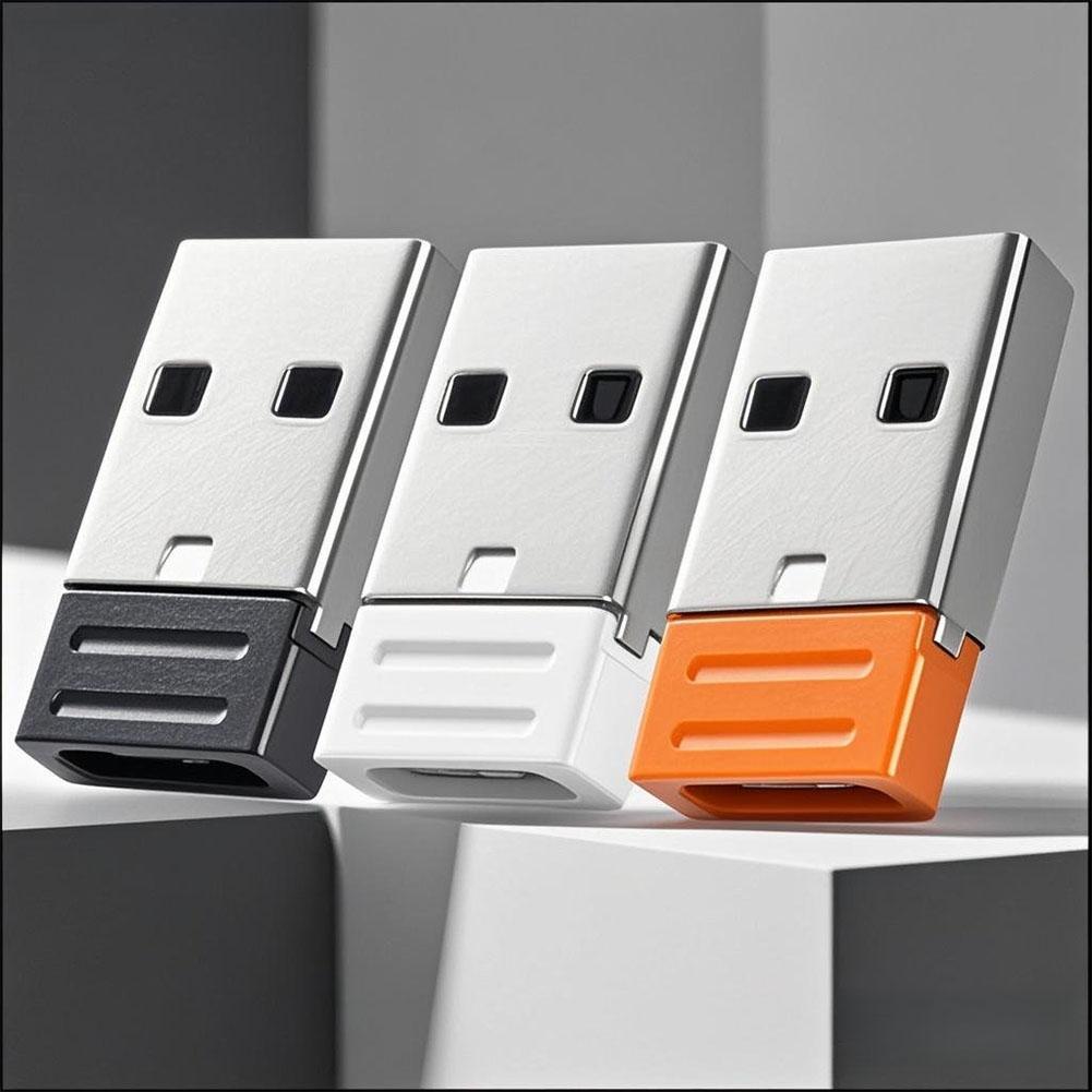 USB C Female to USB 2.0 Male OTG Adapter Converter, Solves Device Compatibility Issues, Fast Data Transfer & Stable Charging