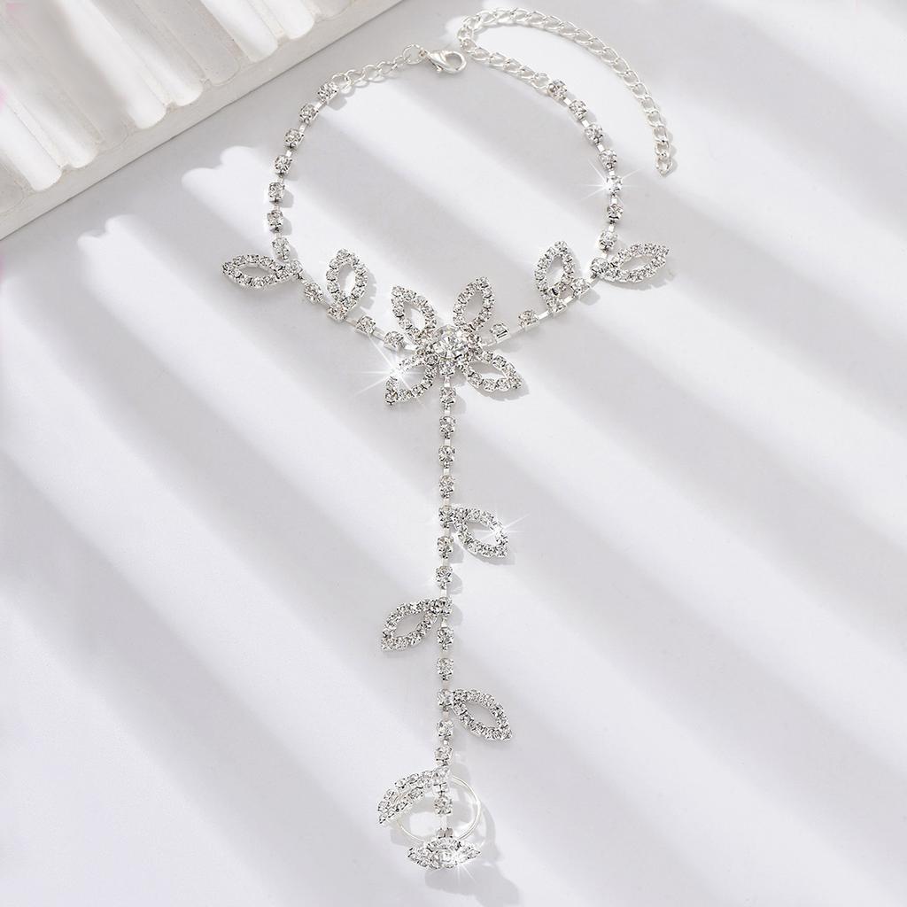 Super Flash Anklet Rhinestone Women'S Accessories Anklet Bracelet Jewelry Gift Women'S Anklet Jewelry