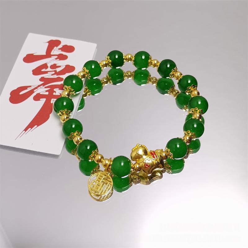 Chinese Style Zodiac Horse Bracelet For Women Men Life Year Amulet Lucky Beads Blessing Bracelet Friendship Couple Jewelry Gift