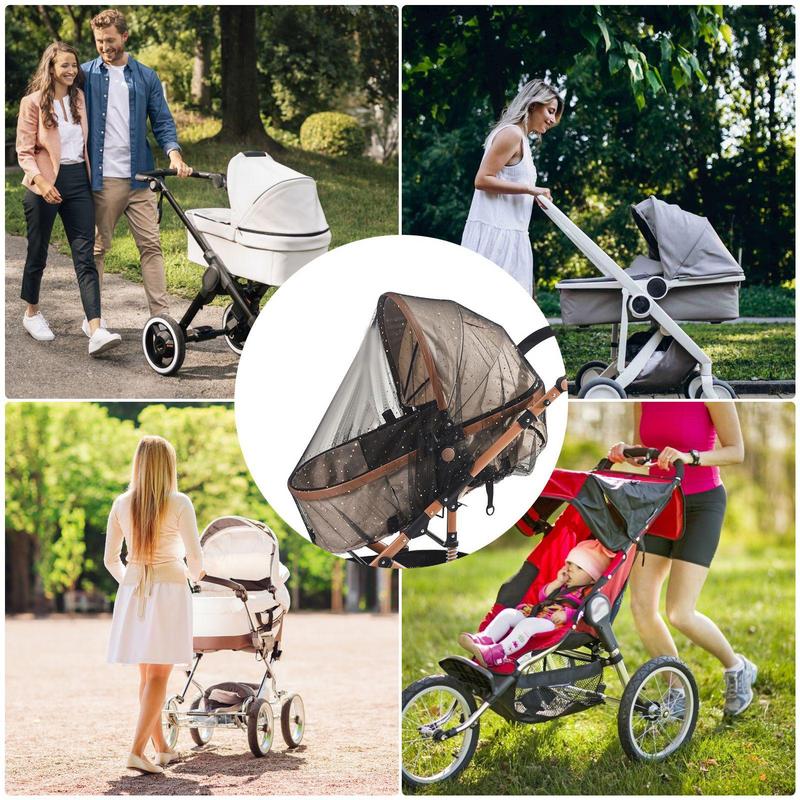 Net For Crib Bassinet Net 2X Breathable Lightweight Portable Sun Protection For Camping Strolling Nursery Crib Car Travel