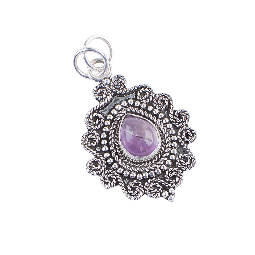 Natural Ametrine Gemstone 925 Sterling Silver Handcrafted Elegant Pendant 1.55" For Women PP-25-22