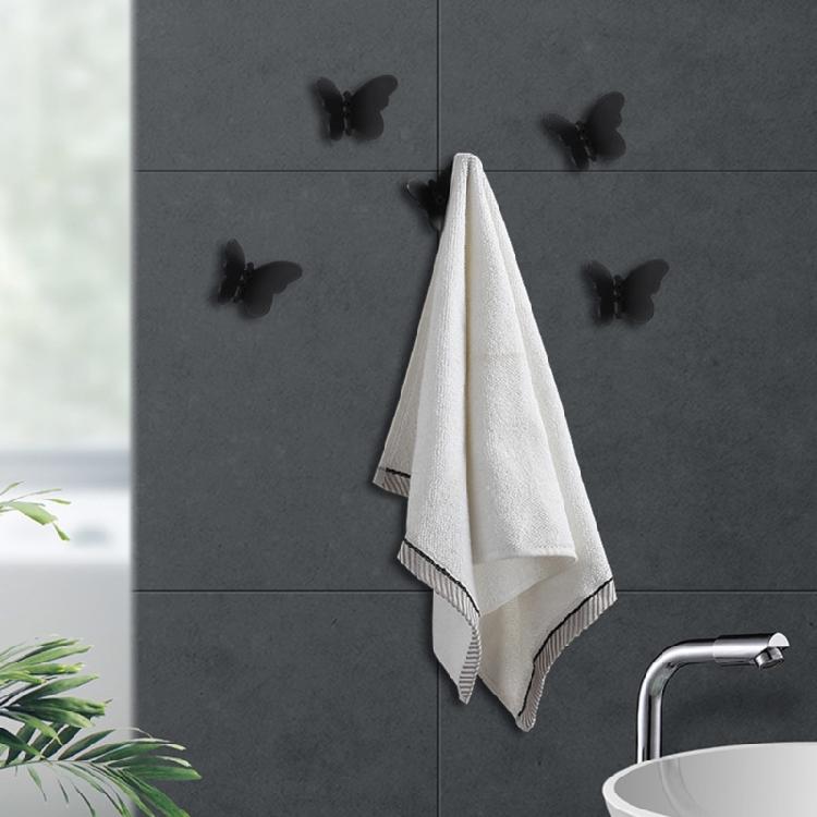 Space Efficient Butterfly Hooks Stylish Stainless Steel Butterfly Shape Hooks Hangers For Bathroom Decors