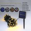 Outdoor Waterproof Colorful LED Solar String Lights for Courtyard and Fence