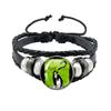 Album BRAT Charli XCX Kreatives Schwarzes Seil Knopf Glas Cabochon Lederarmband Schmuck Charme Fans Geschenk