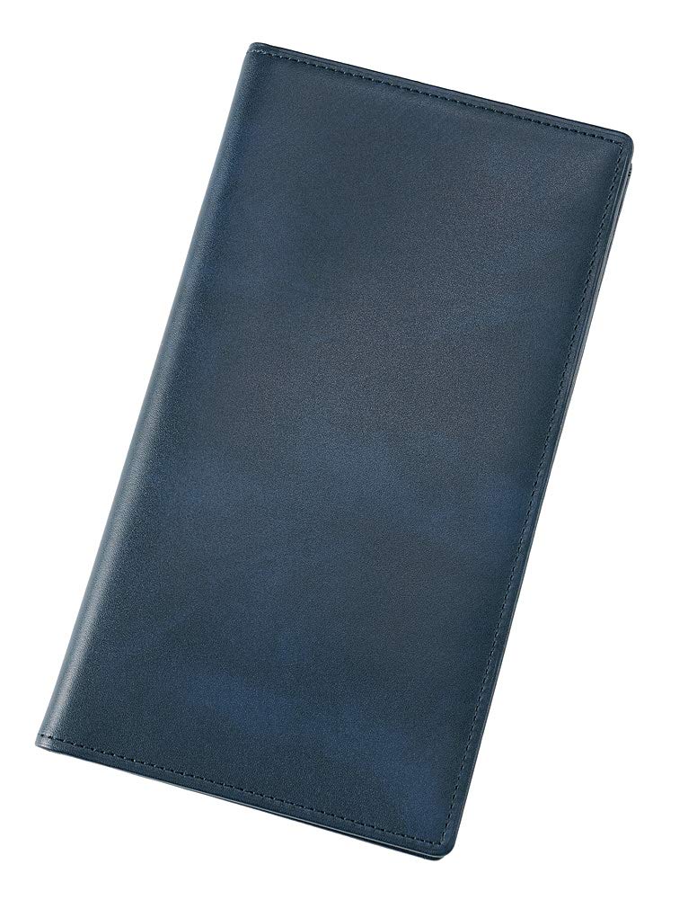 Case Shirasagi Leather 8257 Navy [CYPRUS] 20-Card