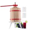 Fruchtweinpresse Manuelle Presse für die Weinherstellung 4,75 Gal/18L Holzkorb