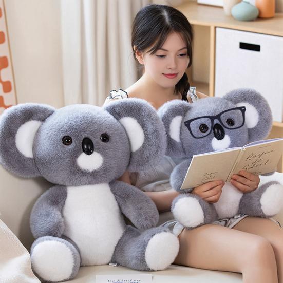 Realistic Koala Plush Doll Huggable Stuffed Animal Sleeping Pose Koala Plushie Emotional Comfort Companion for Children