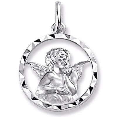 [G2374] - Silver Pendant 'Little Angel' Silver (rhodium-plated) - 18 Mm