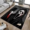 Scream Horror Icon Carpet For Playroom Bedroom Living Room Sofa Home Decorkids Game Area Rug Nonslip Floor Mat