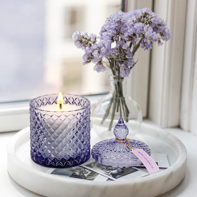 Nordic Style Carved Soy Wax Candle - Essential Oil Fragrance Souvenir