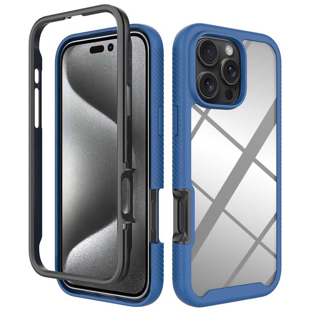 For iPhone 16 Pro Max Case Anti-Drop 2-in-1 PC+TPU Phone Cover
