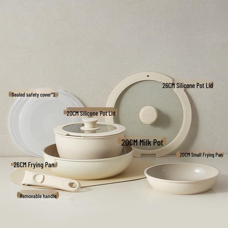 Съемный набор антипригарной посуды Red Chef