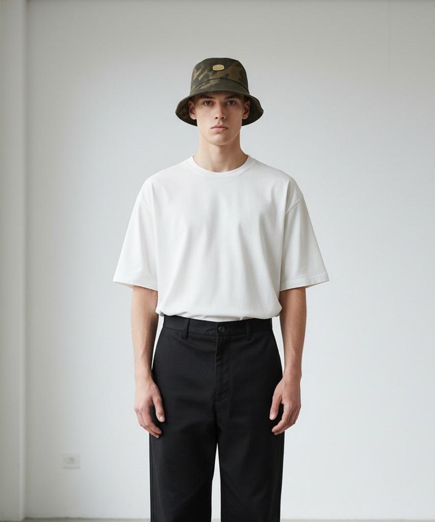 Yunibeosyeolkemiseuteuli Camo Washing Bucket Hat