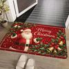 1Pcs Anti Fatigue Kitchen Rugs, Pack, "Merry Christmas Sa Print Waterproof Non-Slip Thick Cushioned Mat Comfort Standing Mat